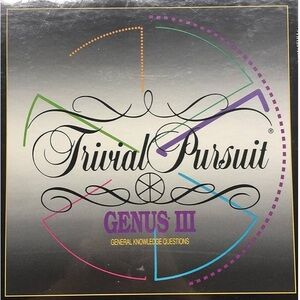 Trivial Pursuit Genus Ill Board Game
Parker Brothers, New & Sealed
VINTAGE RARE